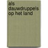 Als dauwdruppels op het land