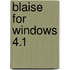 Blaise for Windows 4.1