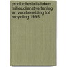 Productiestatistieken milieudienstverlening en voorbereiding tot recycling 1995 door Onbekend