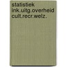 Statistiek ink.uitg.overheid cult.recr.welz. door Onbekend