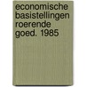 Economische basistellingen roerende goed. 1985 door Onbekend