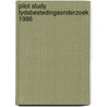 Pilot study tydsbestedingsonderzoek 1986 door Onbekend