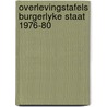 Overlevingstafels burgerlyke staat 1976-80 door Onbekend