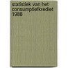 Statistiek van het consumptiefkrediet 1988 door Onbekend