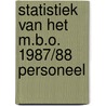 Statistiek van het m.b.o. 1987/88 personeel door Onbekend