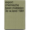 Export chemische bestr.middelen 3e w.land 1981 by Unknown
