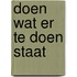 Doen wat er te doen staat