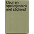 Kleur en spelletjesblok met stickers!
