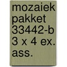 Mozaiek pakket 33442-b 3 x 4 ex. ass. door Onbekend