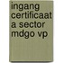 Ingang certificaat a sector mdgo vp