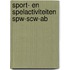 Sport- en spelactiviteiten spw-scw-ab