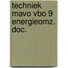 Techniek mavo vbo 9 energieomz. doc. door Bongers