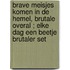 Brave meisjes komen in de hemel, brutale overal ; Elke dag een beetje brutaler set