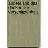 Andere and Das Denken Der Verschiedenheit by Kimmerle