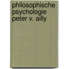 Philosophische psychologie peter v. ailly door Pluta