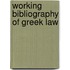 Working bibliography of greek law