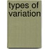 Types of Variation