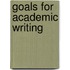 Goals for Academic Writing