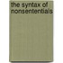 The Syntax of Nonsententials