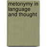 Metonymy in language and thought door Onbekend