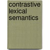 Contrastive lexical semantics door Onbekend