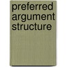 Preferred argument structure door W.J. Ashby