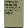 Information status and noncanonical word order in English door Greg Ward