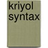 Kriyol syntax