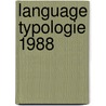 Language typologie 1988 door Onbekend