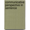 Communicative perspective in sentence door Panhuis