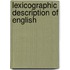 Lexicographic description of english