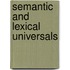 Semantic and Lexical Universals