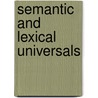 Semantic and Lexical Universals door Goddard