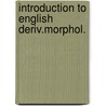 Introduction to english deriv.morphol. door Lightner