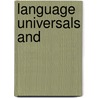Language universals and door Onbekend