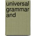 Universal grammar and