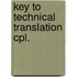 Key to technical translation cpl.