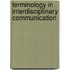 Terminology in interdisciplinary communication