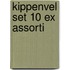 Kippenvel set 10 ex assorti