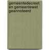 Gemeentedecreet en gemeentewet geannoteerd door J. Dujardin