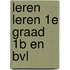 Leren leren 1e graad 1b en bvl