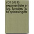 VBTL 5/6 lb exponentiele en log. functies (lp b) oplossingen