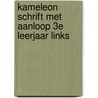 Kameleon schrift met aanloop 3e leerjaar links by N. Pappijn
