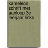 Kameleon schrift met aanloop 3e leerjaar links door N. Pappijn