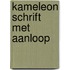 Kameleon schrift met aanloop