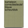 Kameleon correctiesleutel blauw scheurblok door R. van den Abbeele