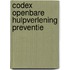 Codex openbare hulpverlening preventie
