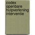Codex openbare hulpverlening interventie