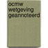 OCMW wetgeving geannoteerd