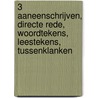 3 Aaneenschrijven, directe rede, woordtekens, leestekens, tussenklanken by Vannecke